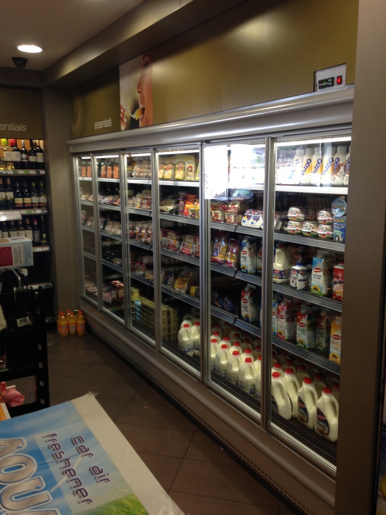 New Dairy Wall with glass doors